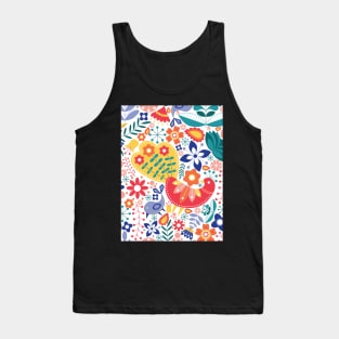 Scandinavian Maximalist Folk Design Tank Top